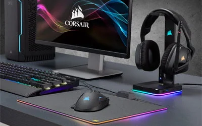 Corsair Support pour Casque en AL ST100 RGB Premium - ATLAS GAMING -  Accessoires