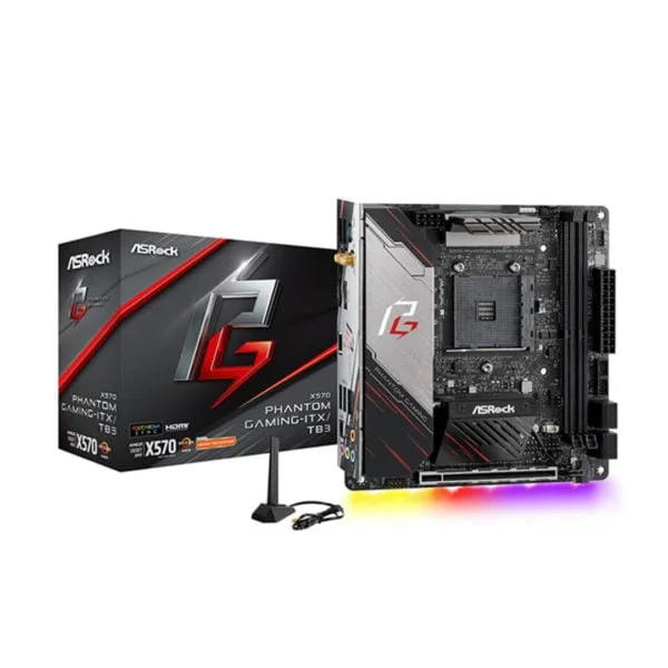 ASRock X570 Phantom Gaming-ITX/TB3 - ATLAS GAMING - Carte Mère ASRock Maroc - PC Gamer Maroc - Workstation Maroc
