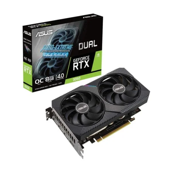 Asus DUAL GeForce RTX 3050 O8G - ATLAS GAMING - Cartes Graphiques|Cartes Graphiques 8GB Asus Maroc - PC Gamer Maroc - Workstation Maroc