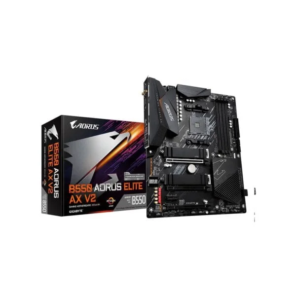 Gigabyte B550 AORUS ELITE V2 AX - ATLAS GAMING - Carte Mère Gigabyte Aorus Maroc - PC Gamer Maroc - Workstation Maroc