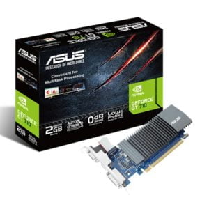 Asus GeForce GT 710-SL-2-GD5 - ATLAS GAMING - Cartes Graphiques|Cartes Graphiques 2GB Asus Maroc - PC Gamer Maroc - Workstation Maroc