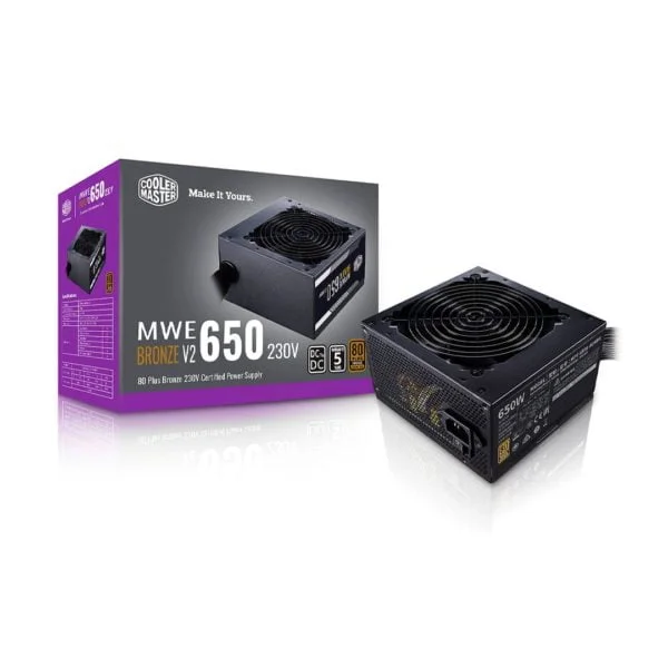 Cooler Master MWE 650W V2 Bronze - ATLAS GAMING - Alimentations|Alimentations 650W Cooler Master Maroc - PC Gamer Maroc - Workstation Maroc