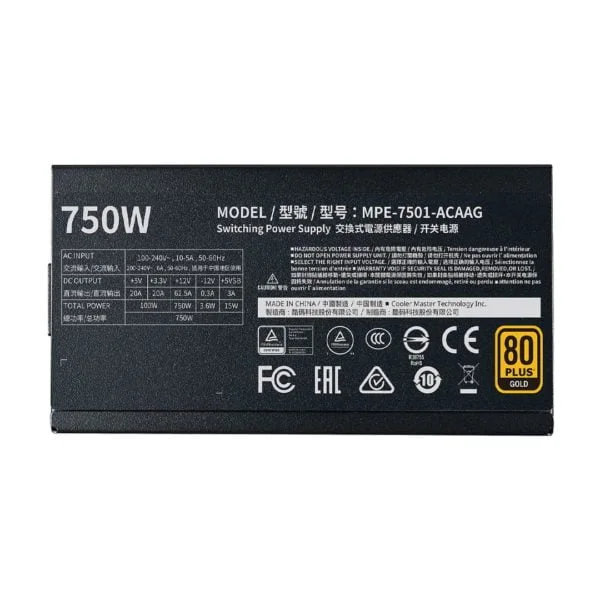 Cooler Master MWE Gold 750 Full Modular V2 ATX 3.0 80PLUS GOLD 750W – Image 4
