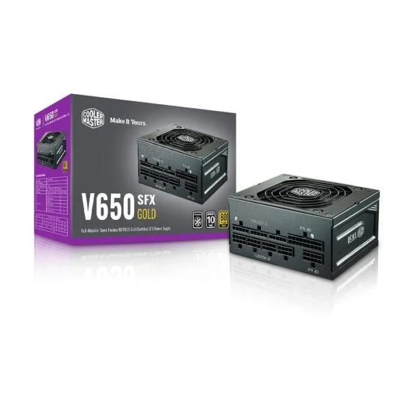 Cooler Master V650 SFX Gold Modulaire - ATLAS GAMING - Alimentations|Alimentations 650W Cooler Master Maroc - PC Gamer Maroc - Workstation Maroc