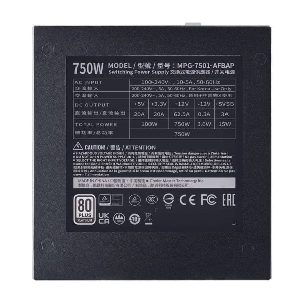Cooler Master XG750 Platinum Modulaire – Image 5