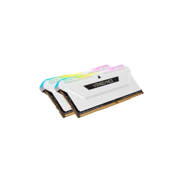 Corsair Vengeance RGB PRO 16 Go (8x2) 3200 Mhz Blanc – Image 2