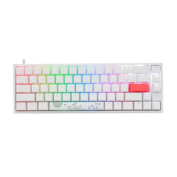 Ducky Channel One 2 SF RGB Blanc Speed Silver Switch - ATLAS GAMING - Claviers RGB|Claviers USB Ducky Channel Maroc - PC Gamer Maroc - Workstation Maroc