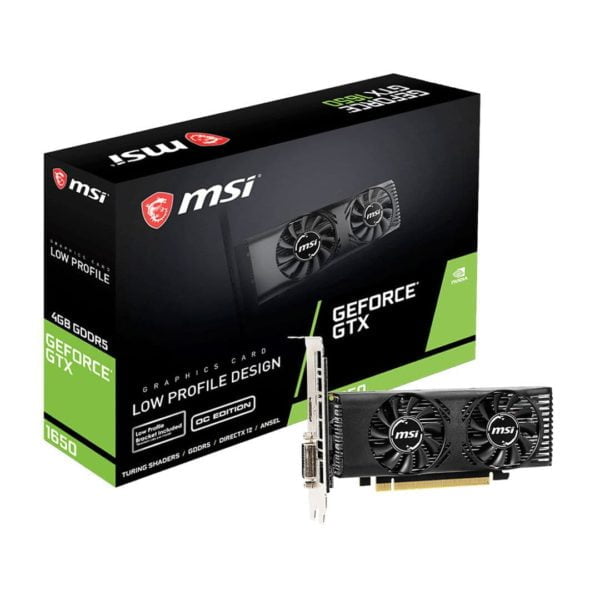 MSI GeForce GTX 1650 4GT LP OC - ATLAS GAMING - Cartes Graphiques|Cartes Graphiques 4GB MSI Maroc - PC Gamer Maroc - Workstation Maroc