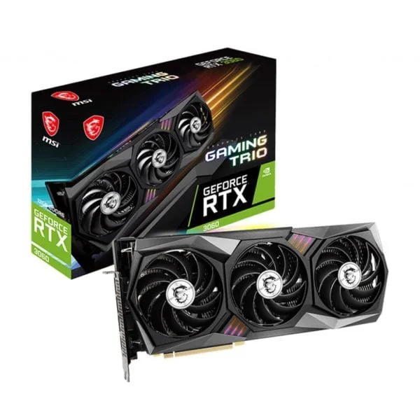 MSI GeForce RTX 3060 GAMING TRIO 12G - ATLAS GAMING - Cartes Graphiques|Cartes Graphiques 12GB MSI Maroc - PC Gamer Maroc - Workstation Maroc