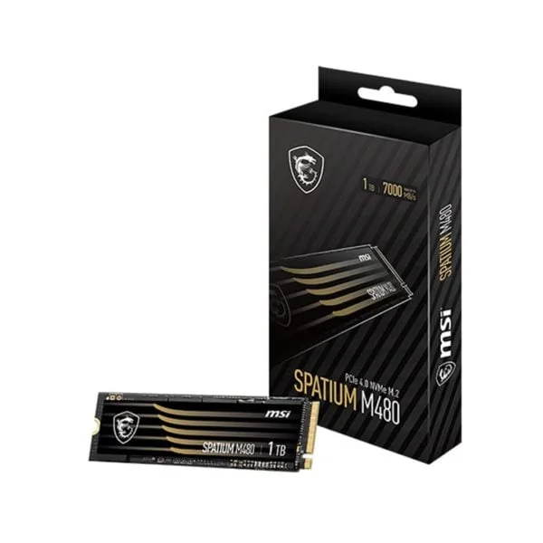 MSI SPATIUM M480 1TB PCIe 4.0 NVMe M.2 - ATLAS GAMING - Stockage|Stockage 1 TB MSI Maroc - PC Gamer Maroc - Workstation Maroc