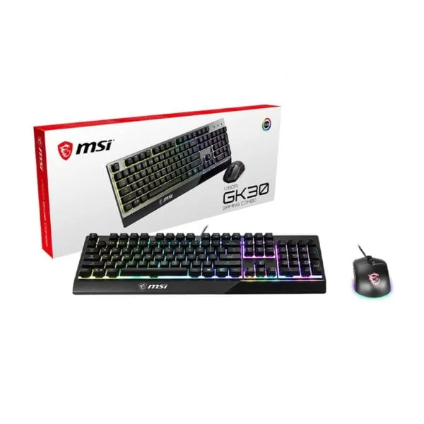 MSI Vigor GK30 + Clutch GM11 (Noir) - ATLAS GAMING - Bundle MSI Maroc - PC Gamer Maroc - Workstation Maroc