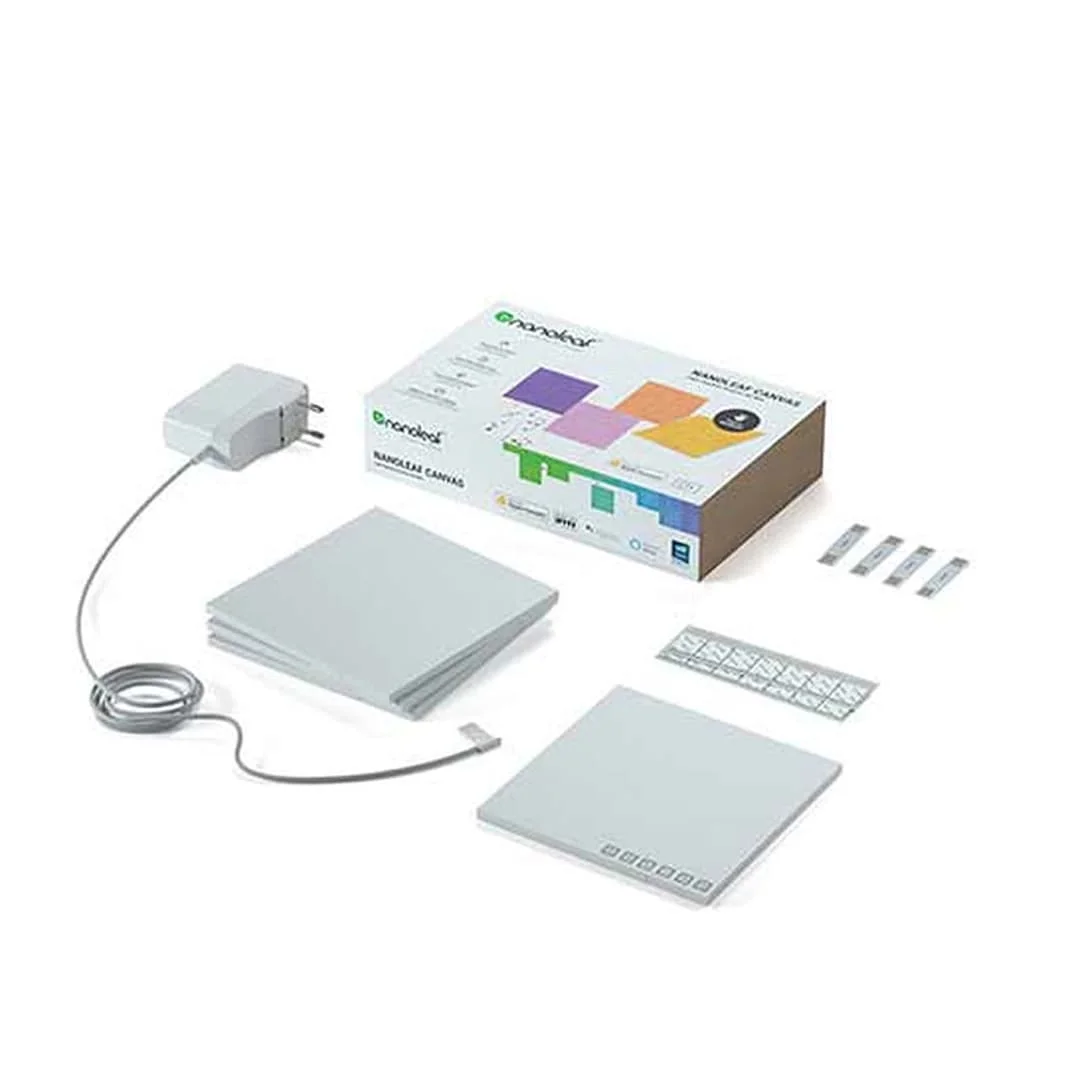 Nanoleaf Canvas Smarter Kit - 4PK - ATLAS GAMING - Canvas Nanoleaf Maroc - PC Gamer Maroc - Workstation Maroc
