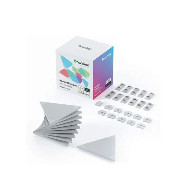 Nanoleaf Shapes Triangles Mini Expansion Pack 10PK - ATLAS GAMING - Triangles Nanoleaf Maroc - PC Gamer Maroc - Workstation Maroc