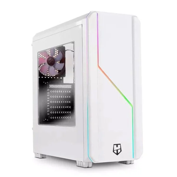 Nox Hummer MC Pro White ARGB - ATLAS GAMING - Boitiers|Boitiers RGB NOX Maroc - PC Gamer Maroc - Workstation Maroc