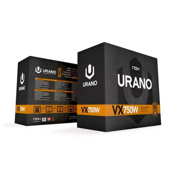 Nox Urano VX 750W Bronze - ATLAS GAMING - Alimentations|Alimentations 750W NOX Maroc - PC Gamer Maroc - Workstation Maroc