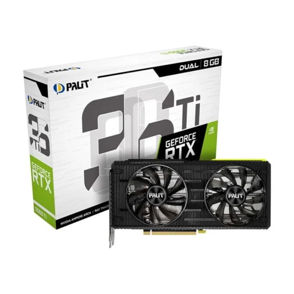 Palit GeForce RTX 3060 Ti Dual - ATLAS GAMING - Cartes Graphiques|Cartes Graphiques 8GB PALIT Maroc - PC Gamer Maroc - Workstation Maroc