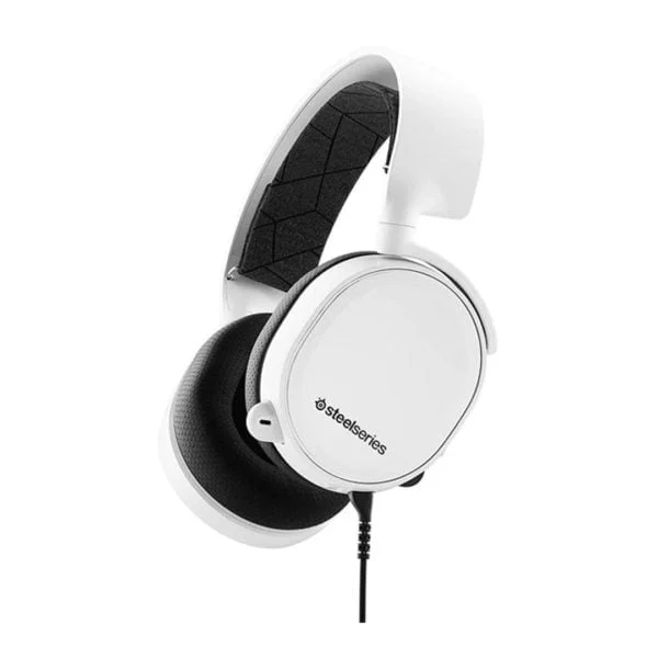 SteelSeries Arctis 3 White - ATLAS GAMING - Casques Micro SteelSeries Maroc - PC Gamer Maroc - Workstation Maroc