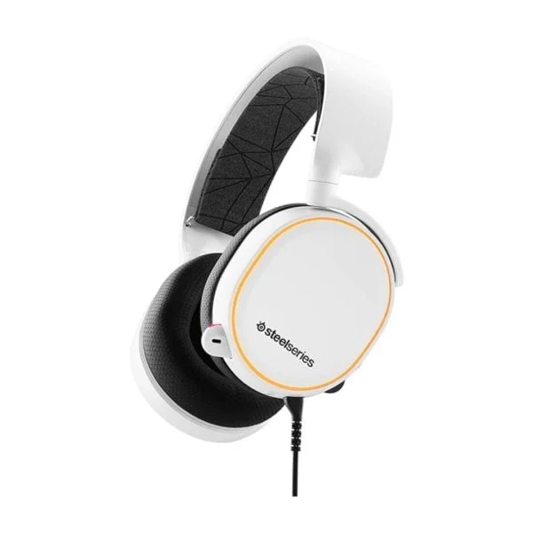 SteelSeries Arctis 5 White - ATLAS GAMING - Casques Micro SteelSeries Maroc - PC Gamer Maroc - Workstation Maroc