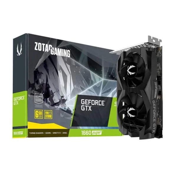 ZOTAC GeForce GTX 1660 SUPER Twin Fan - ATLAS GAMING - Cartes Graphiques|Cartes Graphiques 6GB ZOTAC Maroc - PC Gamer Maroc - Workstation Maroc