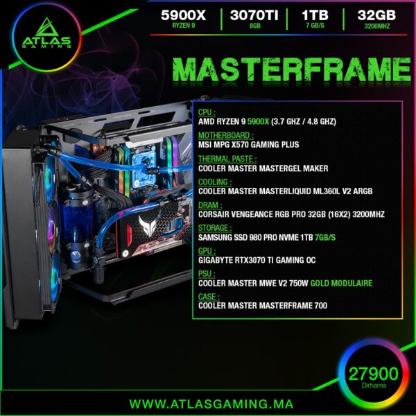MasterFrame - ATLAS GAMING - PC Gamer Atlas Gaming Maroc - PC Gamer Maroc - Workstation Maroc