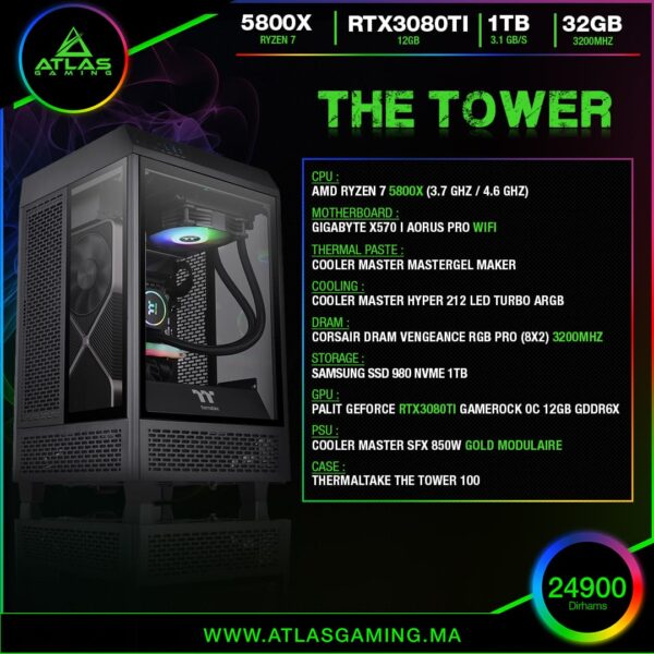 The Tower - ATLAS GAMING - PC Gamer Atlas Gaming Maroc - PC Gamer Maroc - Workstation Maroc