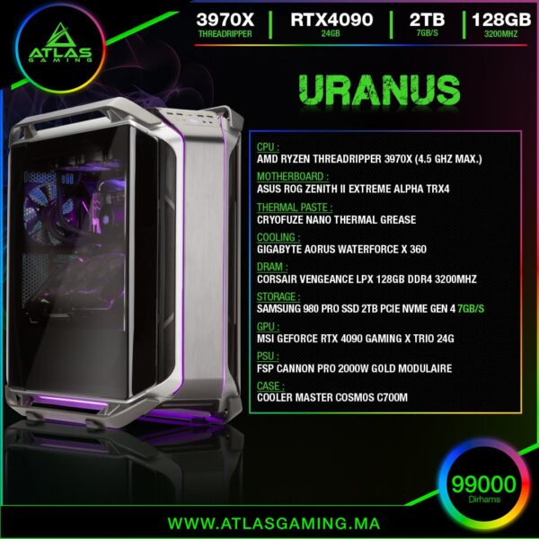 Uranus - ATLAS GAMING - Workstation Atlas Gaming Maroc - PC Gamer Maroc - Workstation Maroc