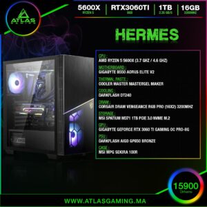 Hermes - ATLAS GAMING - Workstation Atlas Gaming Maroc - PC Gamer Maroc - Workstation Maroc