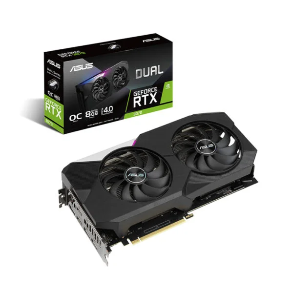 Asus DUAL GeForce RTX 3070 O8G V2 - ATLAS GAMING - Cartes Graphiques|Cartes Graphiques 8GB Asus Maroc - PC Gamer Maroc - Workstation Maroc