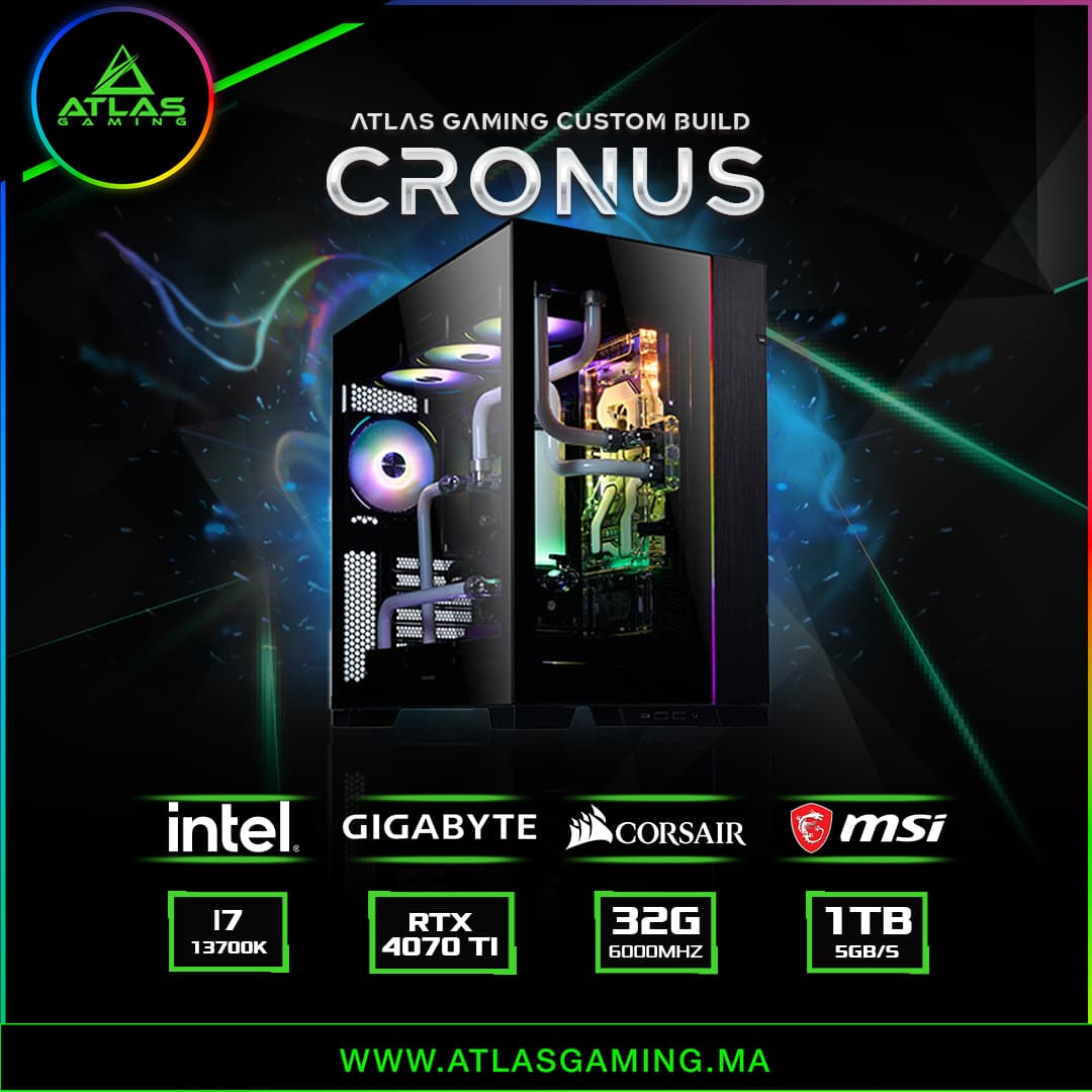 PC Gamer Cronus - ATLAS GAMING - PC Gamer Atlas Gaming Maroc
