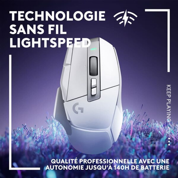 Atlas Gaming Logitech G G502X Lightspeed Blanc C