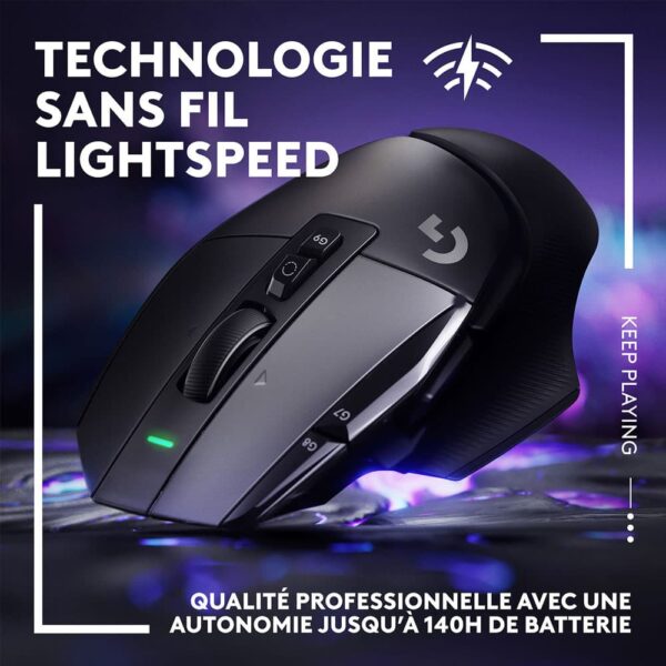 Atlas Gaming Logitech G G502X Lightspeed Noir C